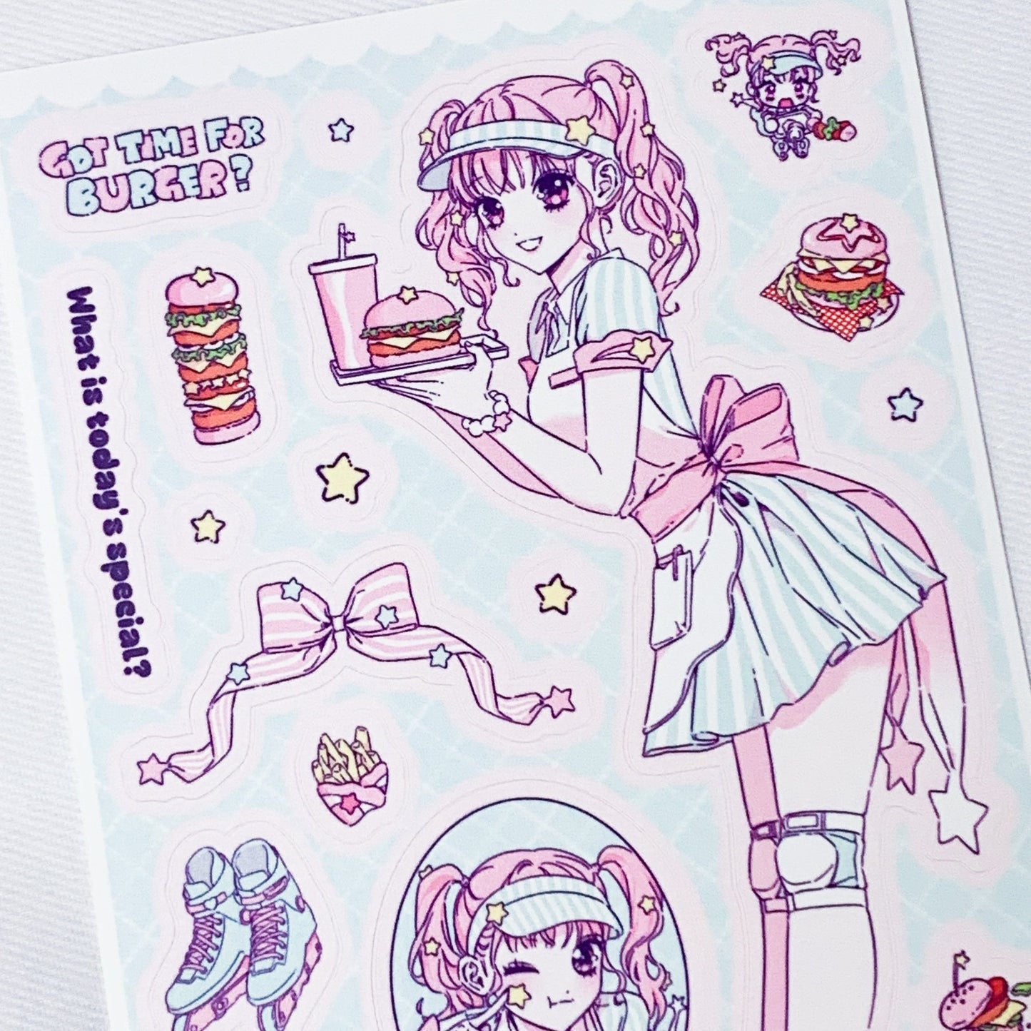 [HM18] NEW Henimani 'Special Menu' Sticker Sheet - Henimani__korean_sticker_stationery