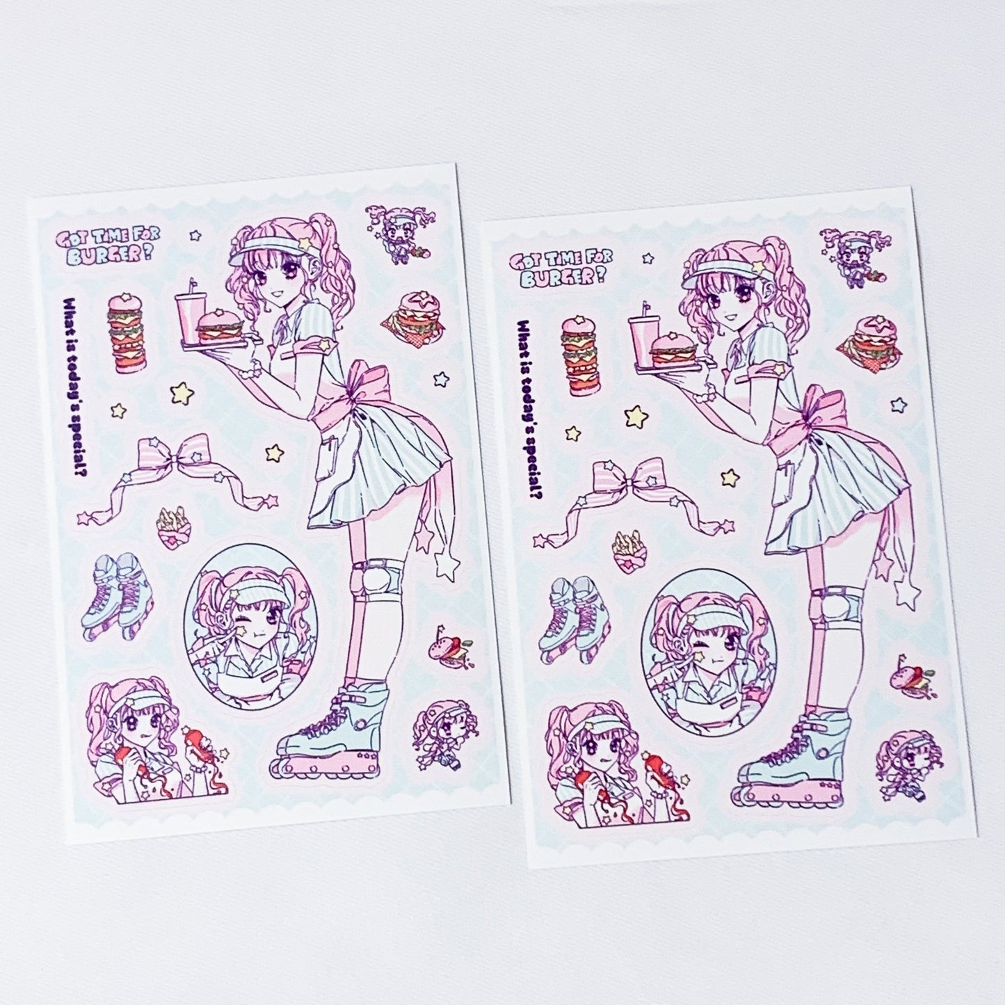 [HM18] NEW Henimani 'Special Menu' Sticker Sheet - Henimani__korean_sticker_stationery