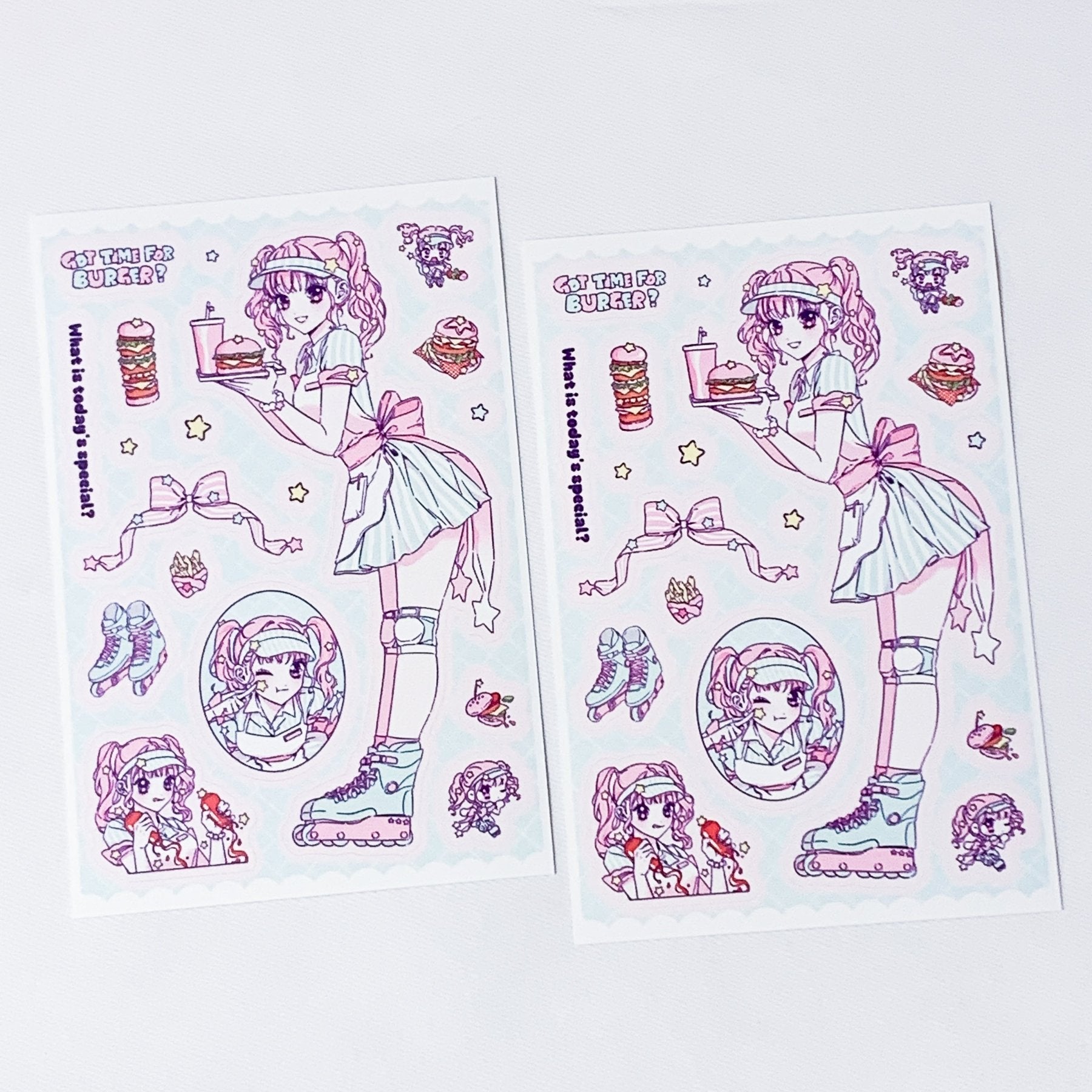 [HM18] NEW Henimani 'Special Menu' Sticker Sheet - Henimani__korean_sticker_stationery