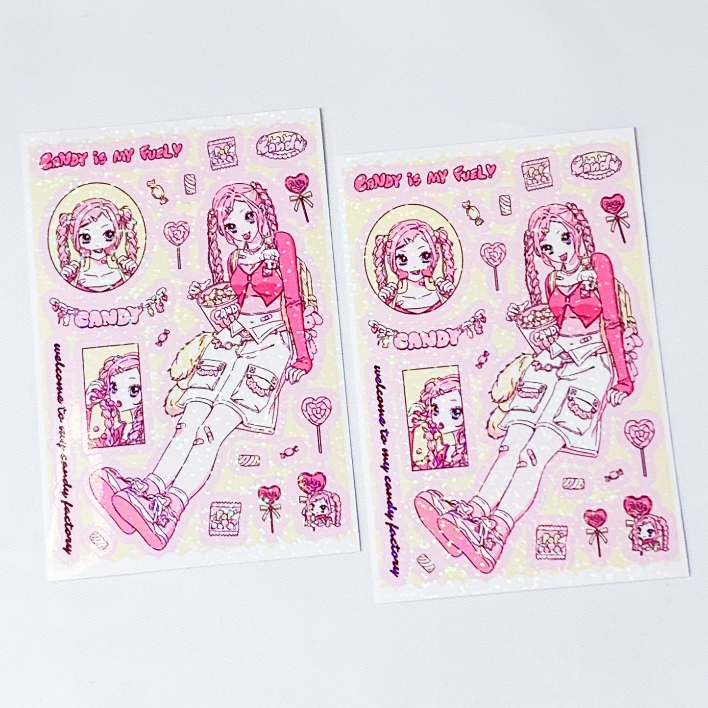 [HM19] NEW Henimani 'Candy Box' Sticker Sheet - Henimani__korean_sticker_stationery