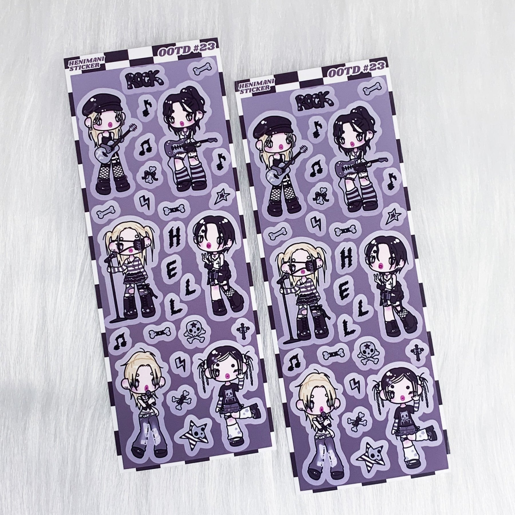 [HM20] NEW Henimani 'OOTD 23' Sticker Sheet - Henimani__korean_sticker_stationery