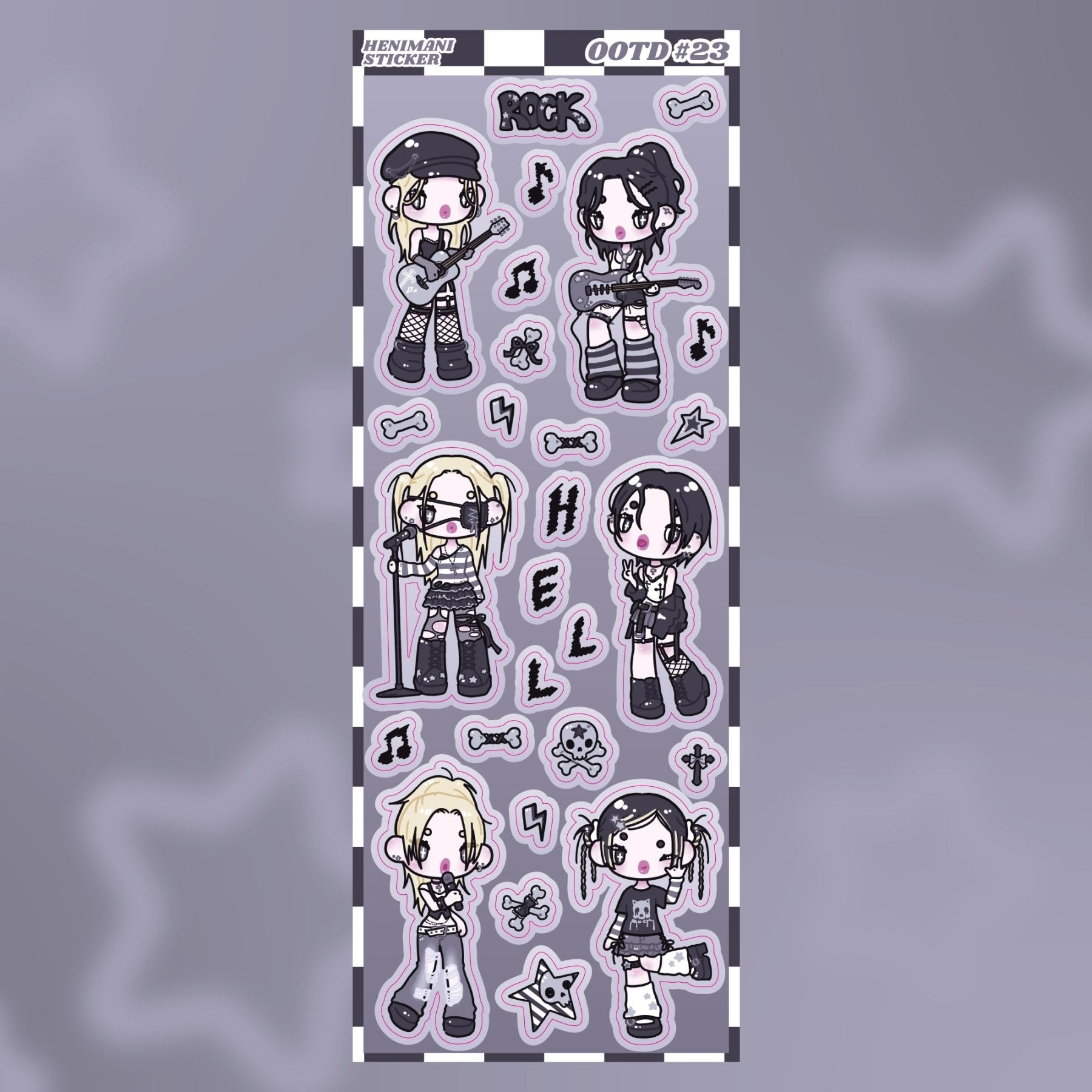 [HM20] NEW Henimani 'OOTD 23' Sticker Sheet - Henimani__korean_sticker_stationery
