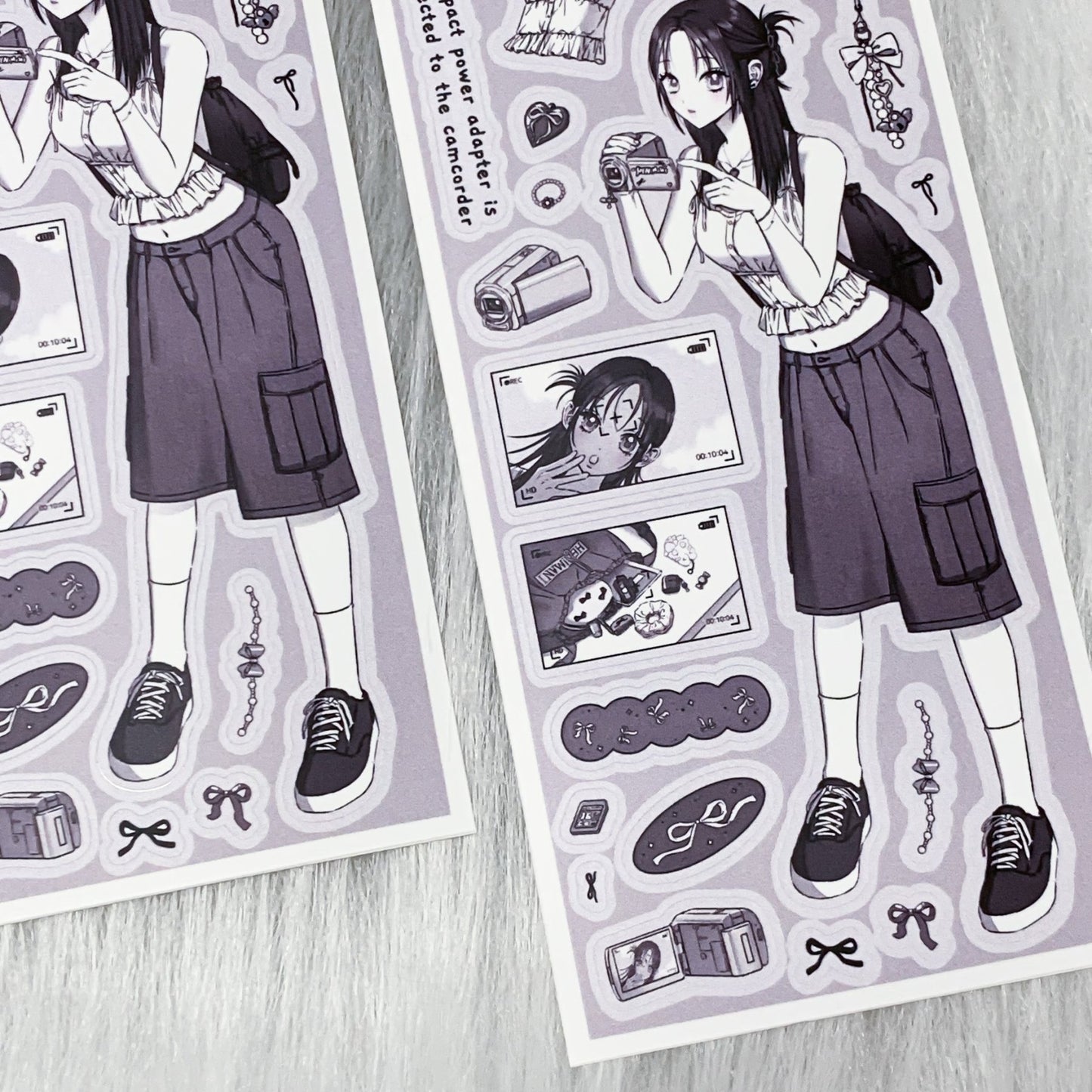 [HM22] NEW Henimani 'Turn on the Camcorder' Sticker Sheet - Henimani__korean_sticker_stationery