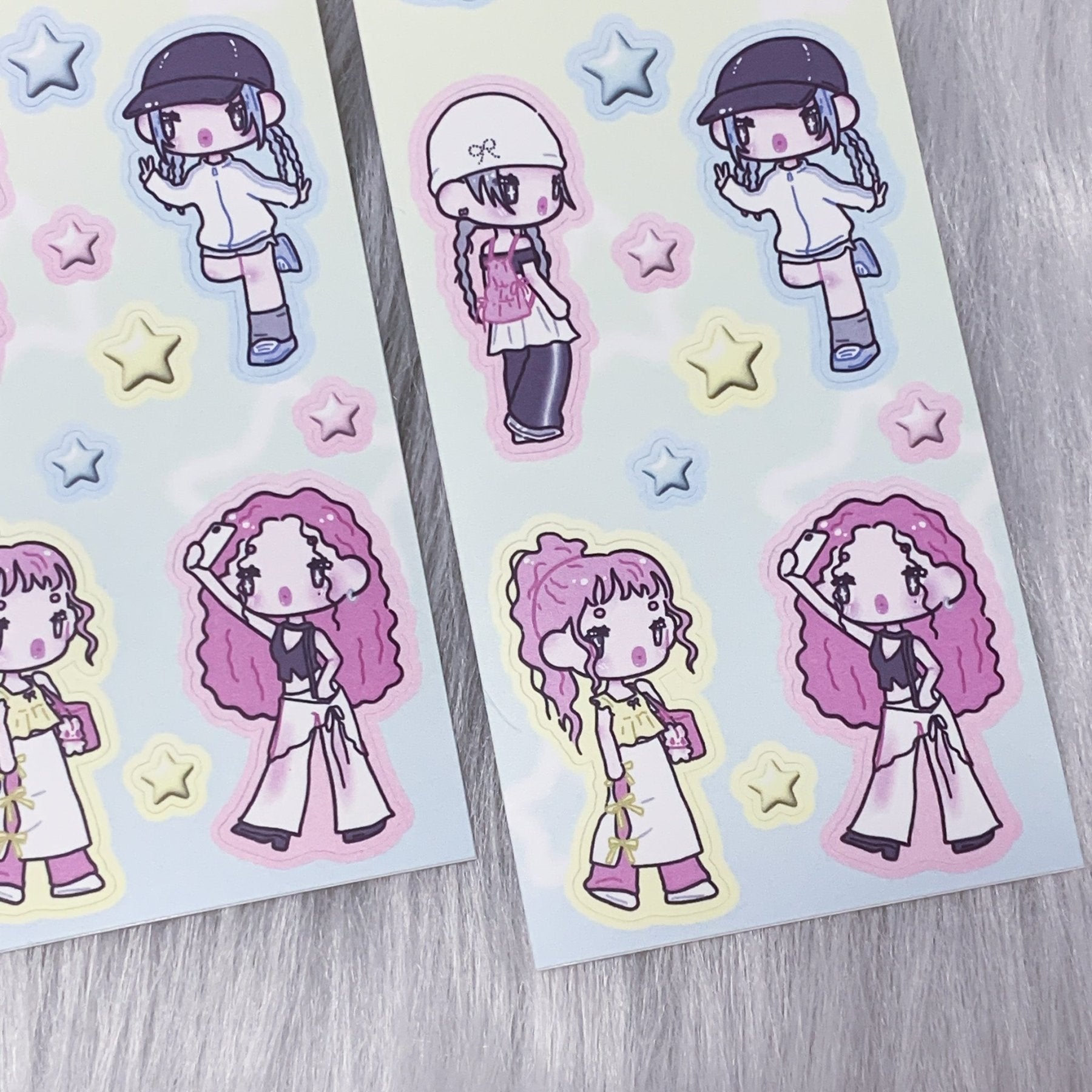 [HM23] NEW Henimani 'OOTD 24/25/26/27' Sticker Sheet (options) - Henimani_HM23S1 - 24_korean_sticker_stationery