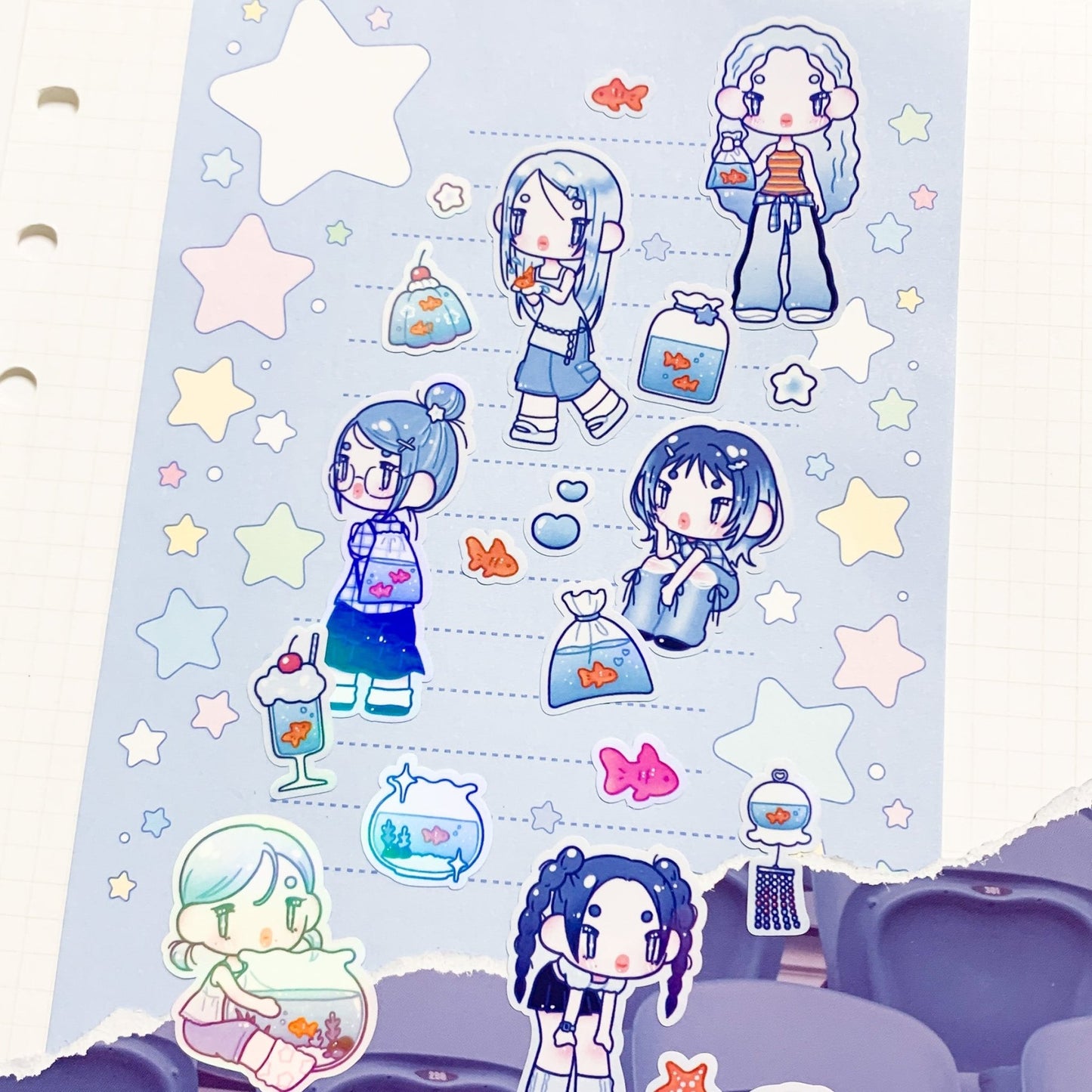 [HM23] NEW Henimani 'OOTD 24/25/26/27' Sticker Sheet (options) - Henimani_HM23S3 - 26_korean_sticker_stationery