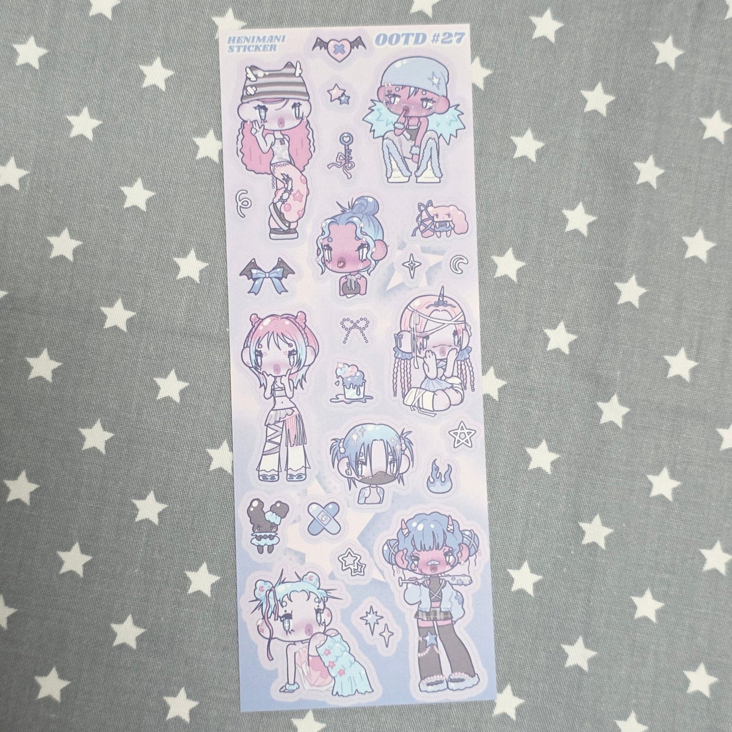 [HM23] NEW Henimani 'OOTD 24/25/26/27' Sticker Sheet (options) - Henimani_HM23S3 - 26_korean_sticker_stationery