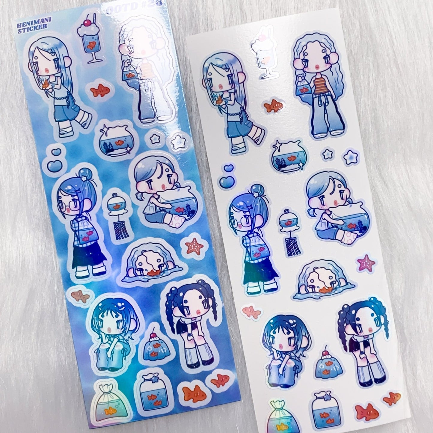 [HM23] NEW Henimani 'OOTD 24/25/26/27' Sticker Sheet (options) - Henimani_HM23S3 - 26_korean_sticker_stationery