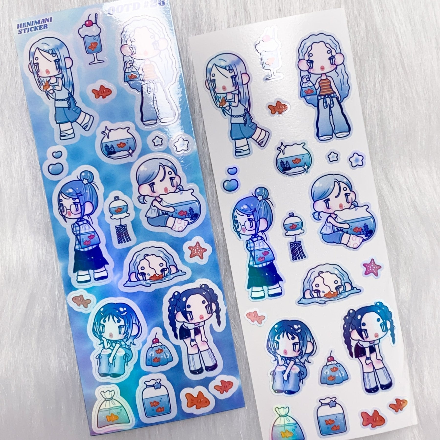 [HM23] NEW Henimani 'OOTD 24/25/26/27' Sticker Sheet (options) - Henimani_HM23S3 - 26_korean_sticker_stationery