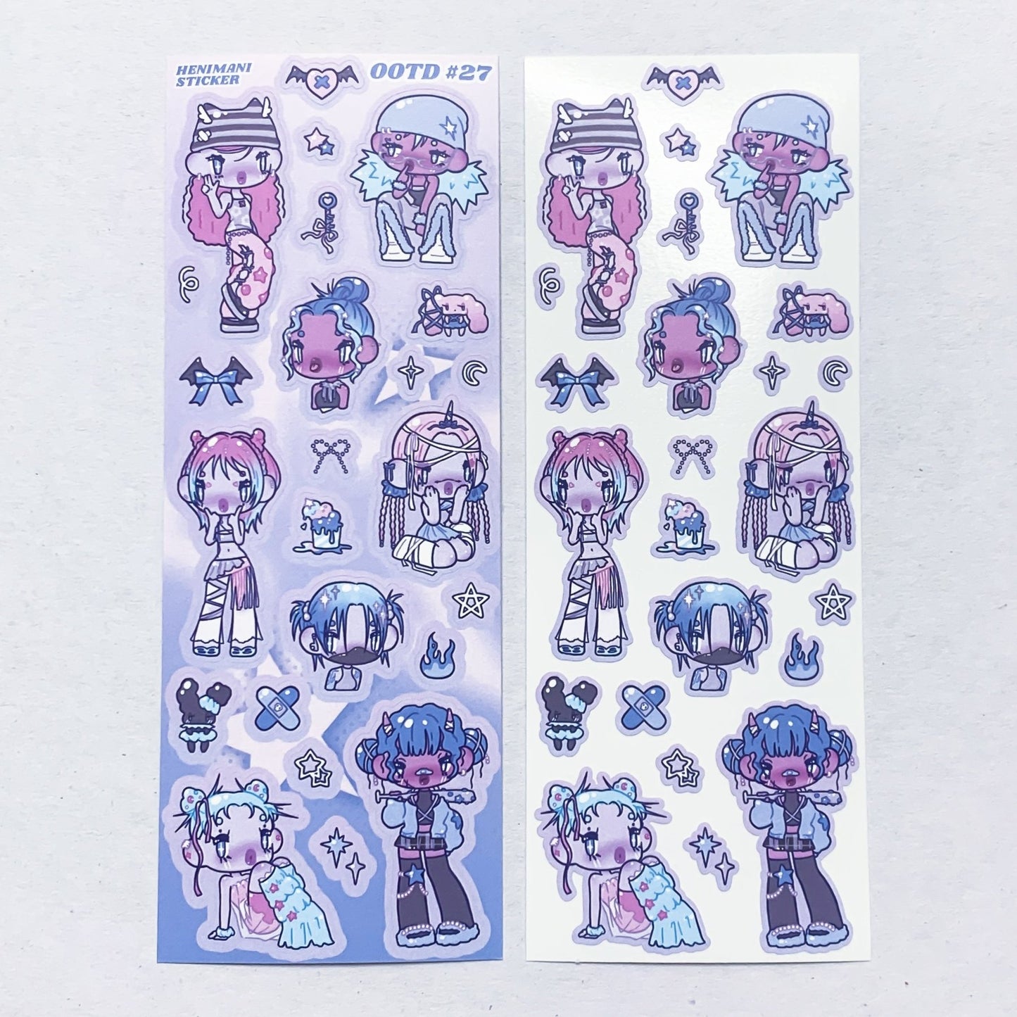 [HM23] NEW Henimani 'OOTD 24/25/26/27' Sticker Sheet (options) - Henimani_HM23S4 - 27_korean_sticker_stationery