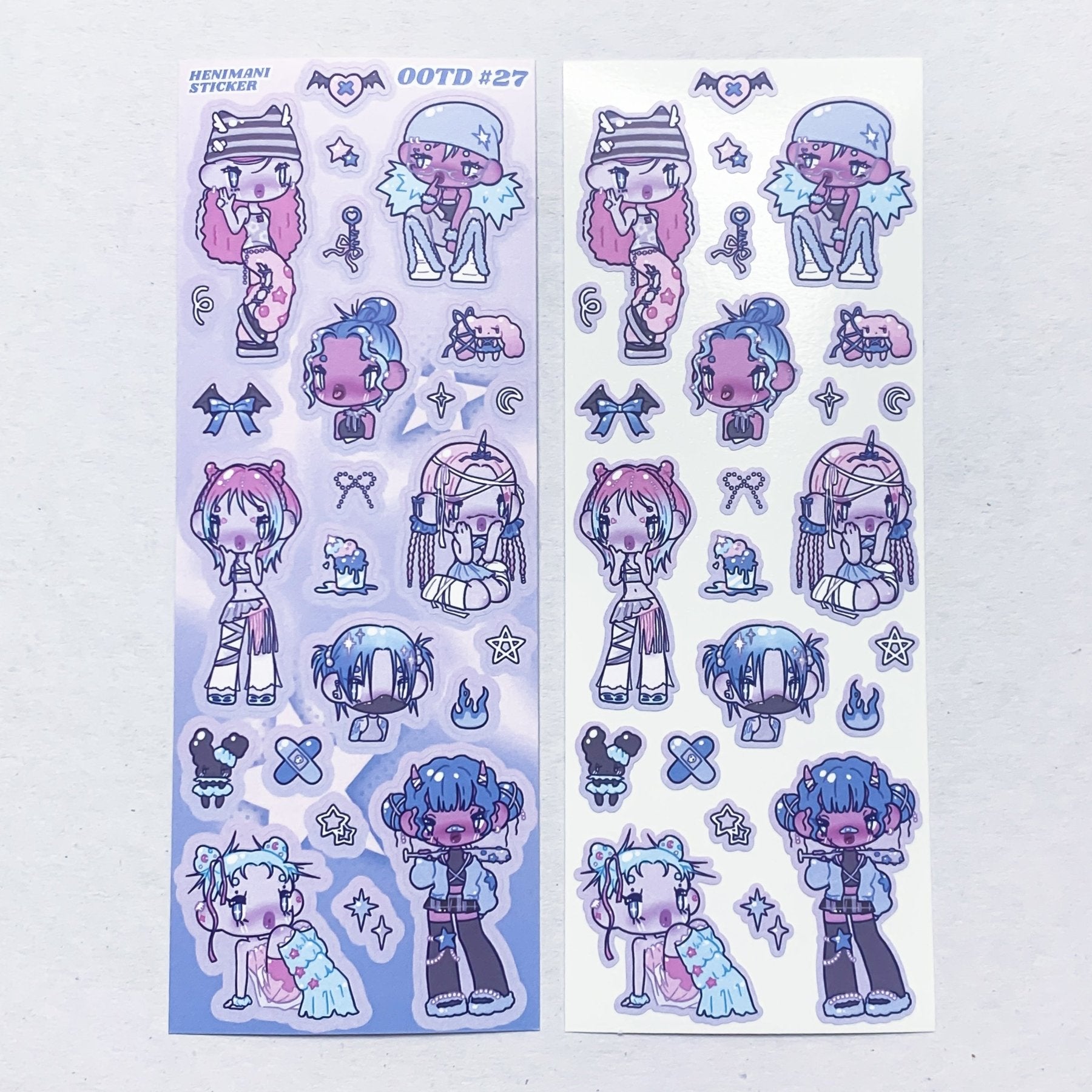 [HM23] NEW Henimani 'OOTD 24/25/26/27' Sticker Sheet (options) - Henimani_HM23S4 - 27_korean_sticker_stationery