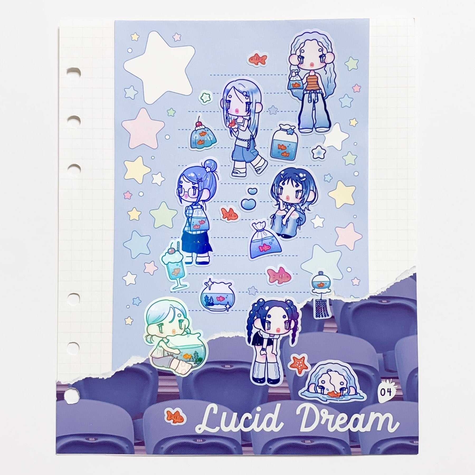 [HM23] NEW Henimani 'OOTD 24/25/26/27' Sticker Sheet (options) - Henimani_HM23S3 - 26_korean_sticker_stationery