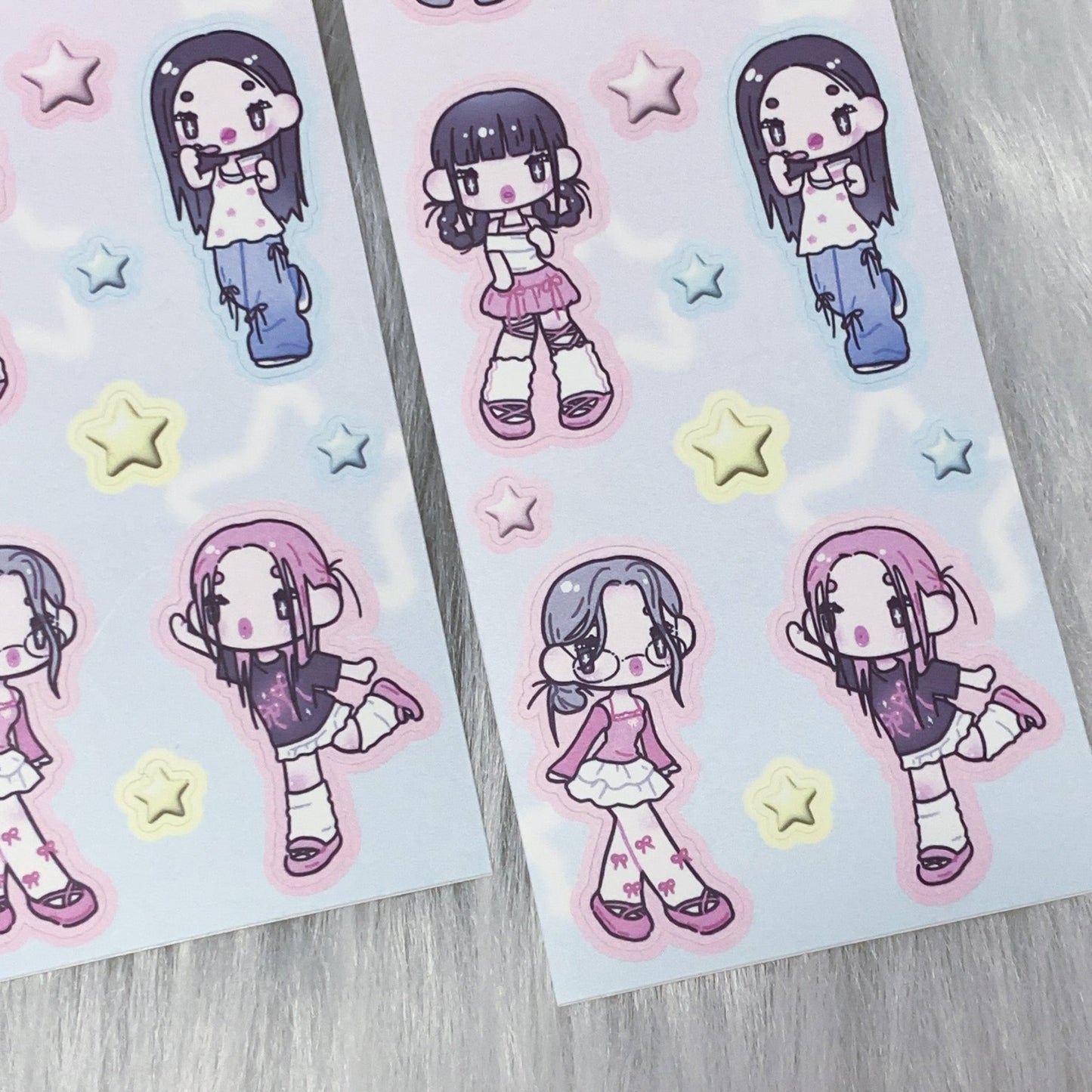 [HM23] NEW Henimani 'OOTD 24/25/26/27' Sticker Sheet (options) - Henimani_HM23S2 - 25_korean_sticker_stationery