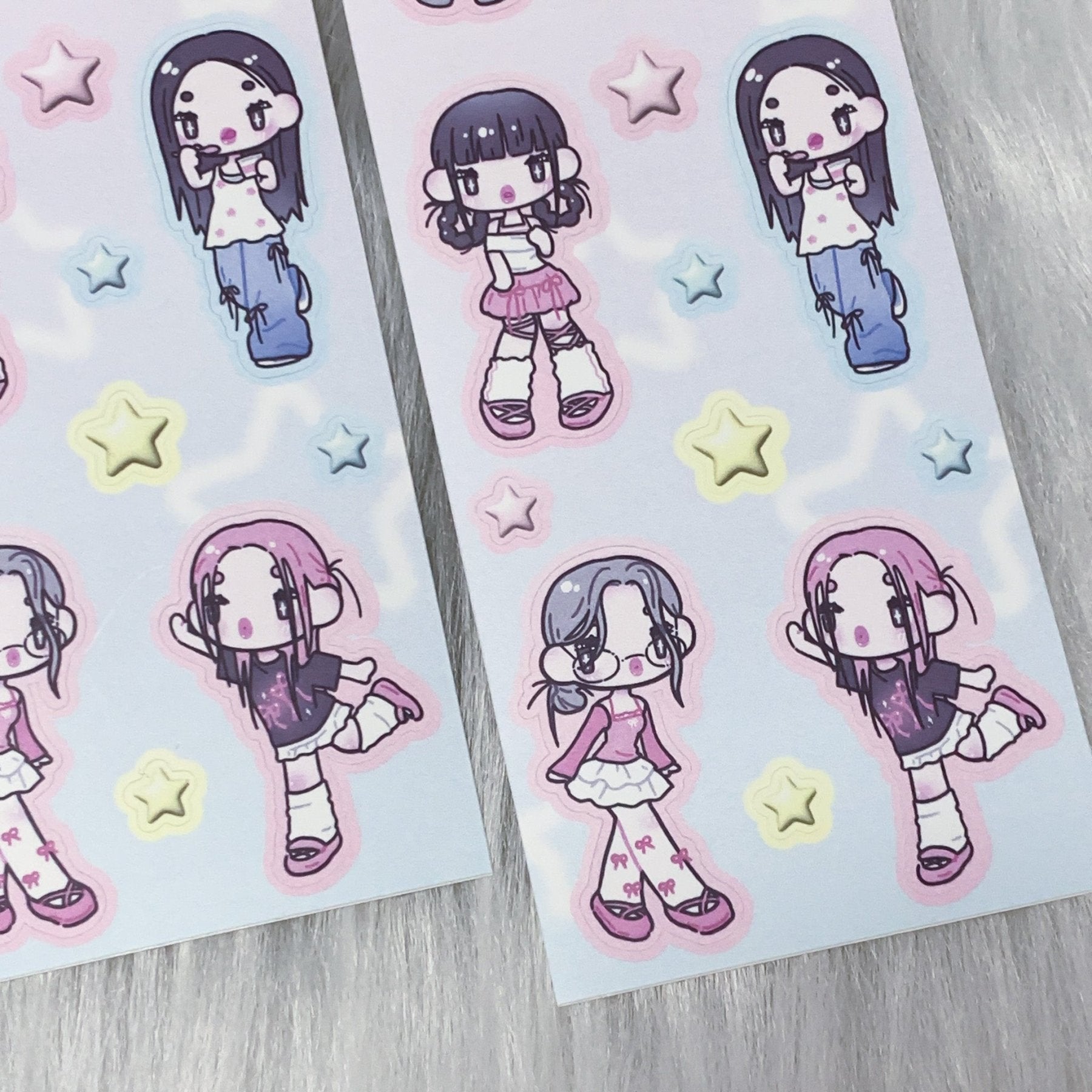 [HM23] NEW Henimani 'OOTD 24/25/26/27' Sticker Sheet (options) - Henimani_HM23S2 - 25_korean_sticker_stationery