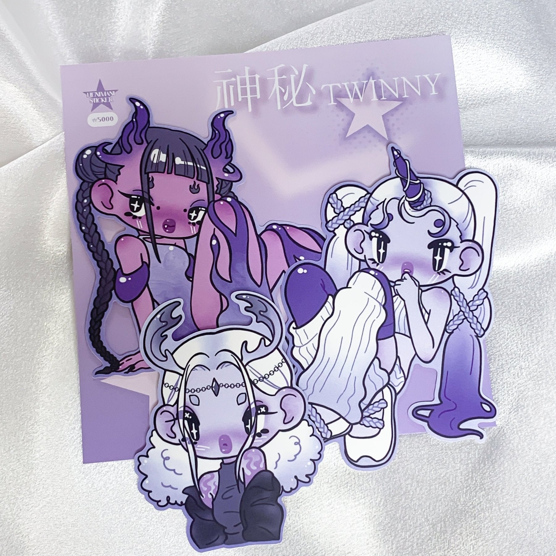 [HM25] NEW Henimani 'Mystic Twinny' Removable Sticker Flake Set - Henimani__korean_sticker_stationery
