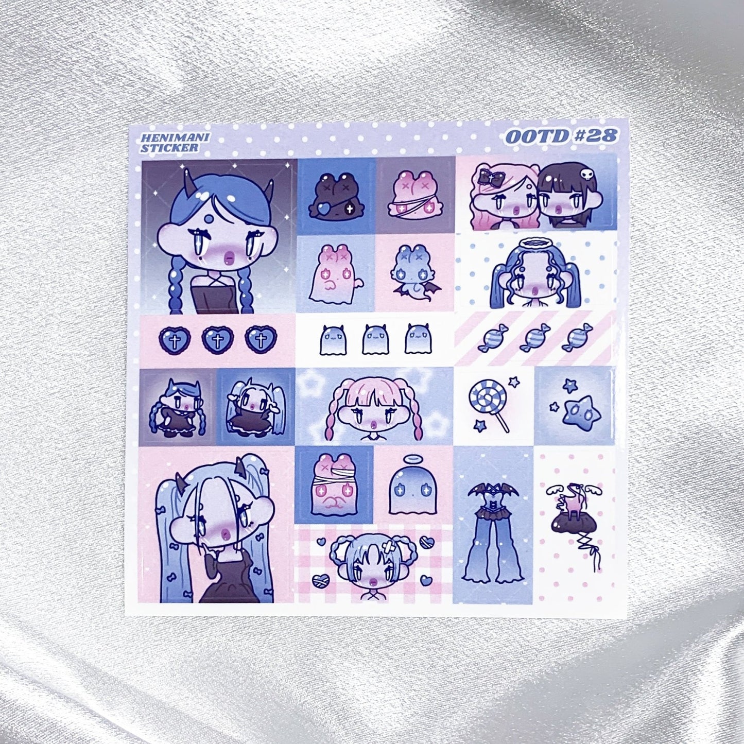 [HM27] NEW Henimani 'OOTD 28/29/30' Sticker Sheet - Henimani_HM27S1 - 28_korean_sticker_stationery