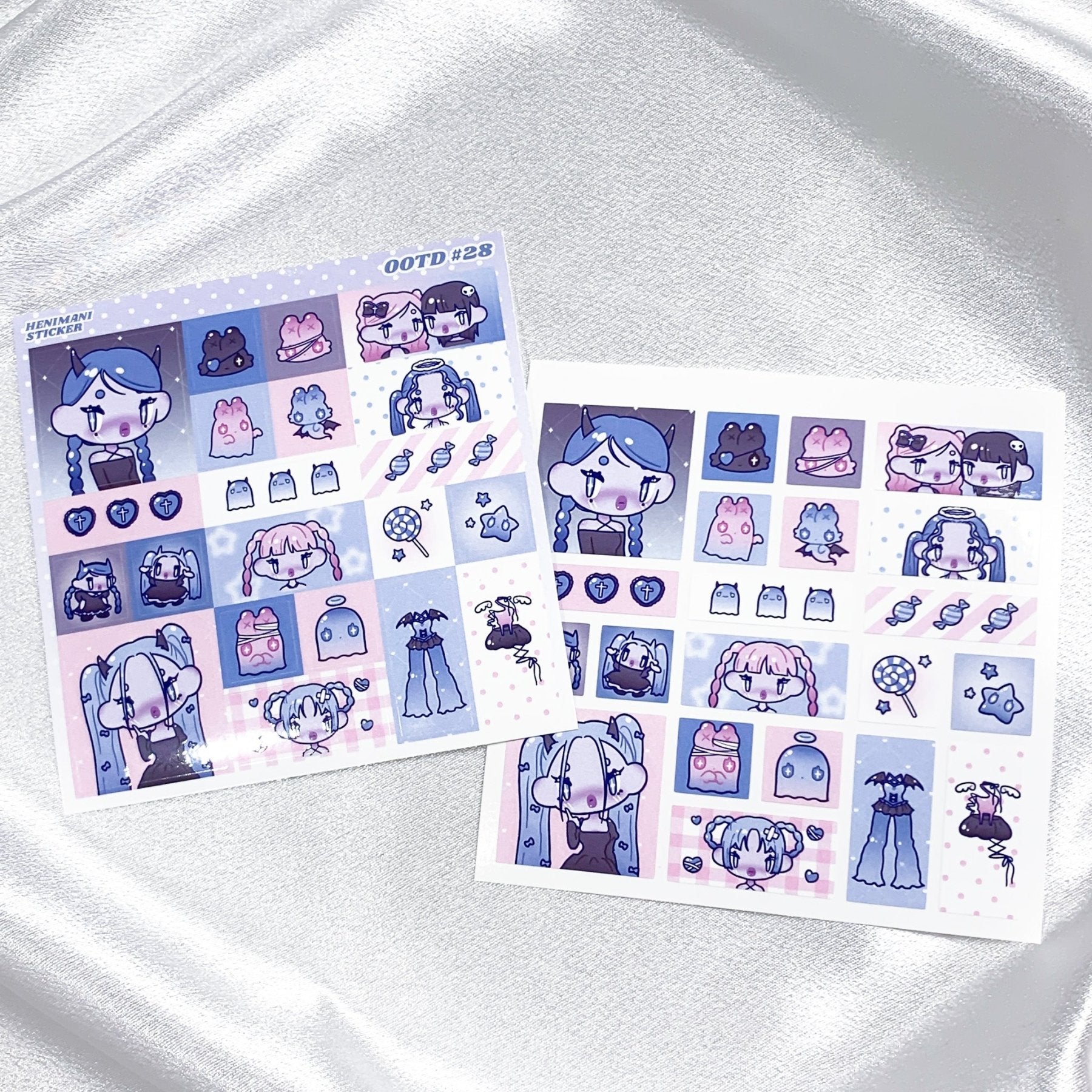 [HM27] NEW Henimani 'OOTD 28/29/30' Sticker Sheet - Henimani_HM27S1 - 28_korean_sticker_stationery