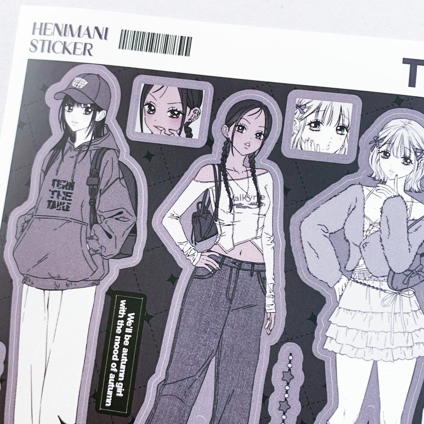 [HM28] NEW Henimani 'The Mood of Autumn' Sticker Sheet - Henimani__korean_sticker_stationery