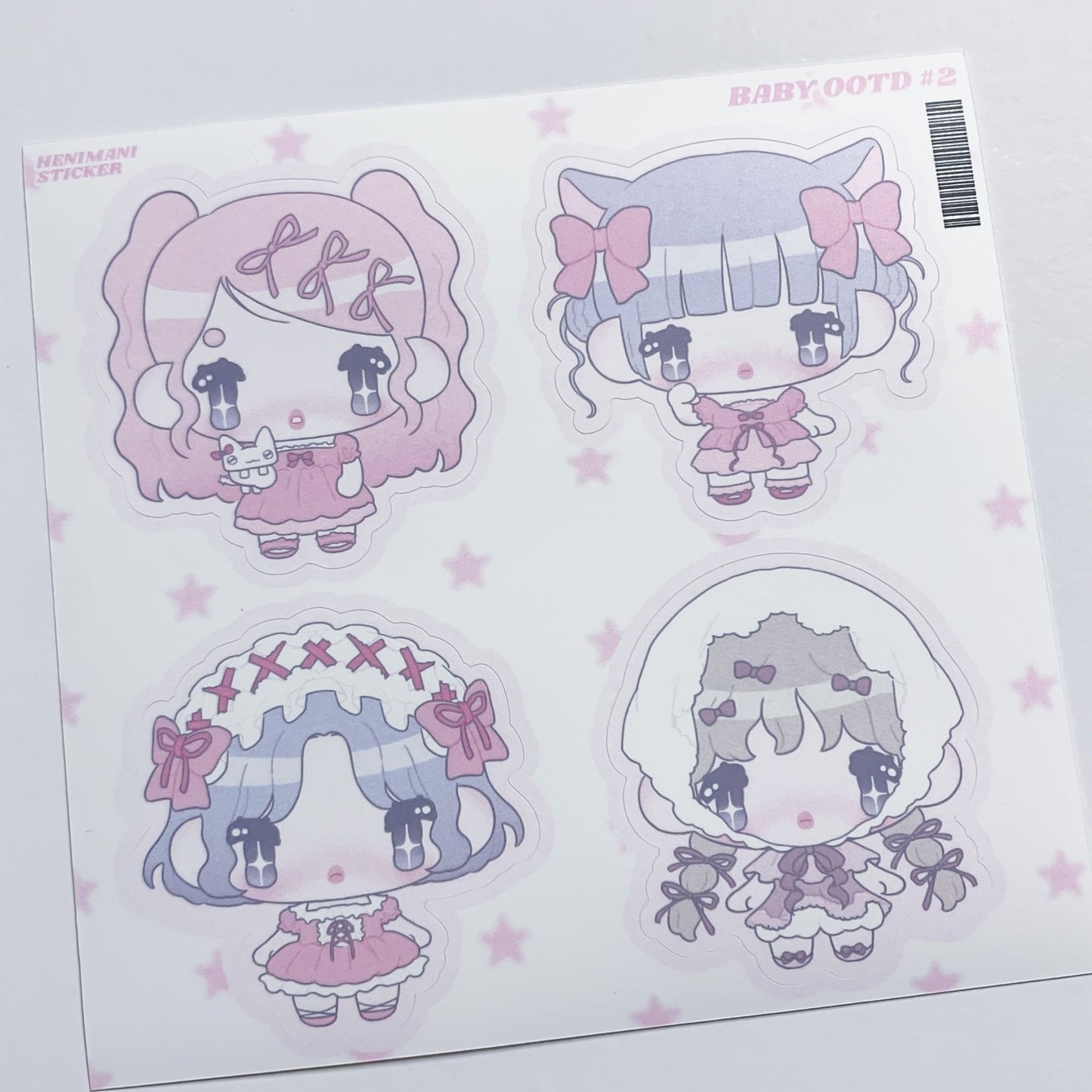 [HM30] NEW Henimani 'Baby OOTD 1/2/3' Sticker Sheet (options) - Henimani_HM30S2 - 2_korean_sticker_stationery