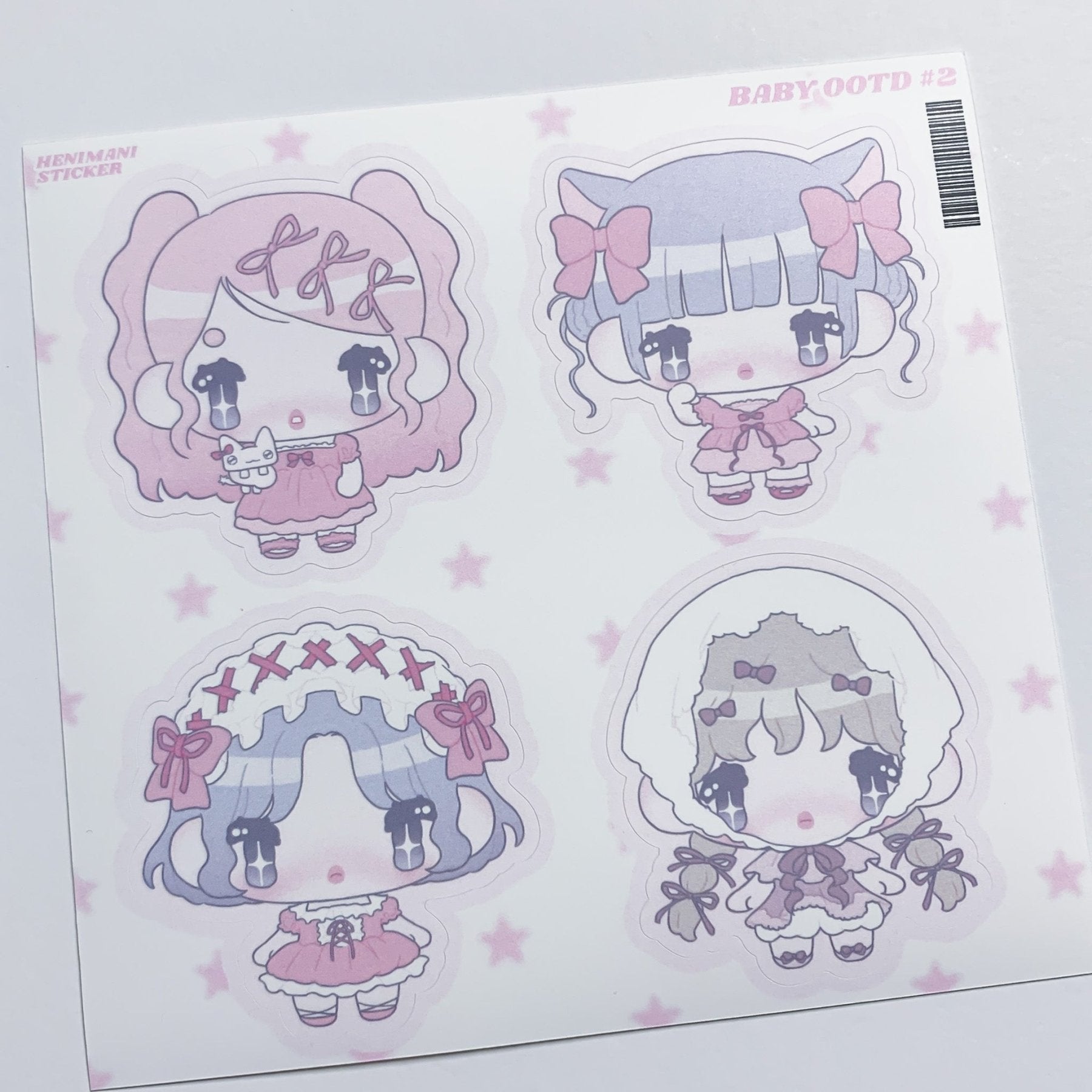 [HM30] NEW Henimani 'Baby OOTD 1/2/3' Sticker Sheet (options) - Henimani_HM30S2 - 2_korean_sticker_stationery