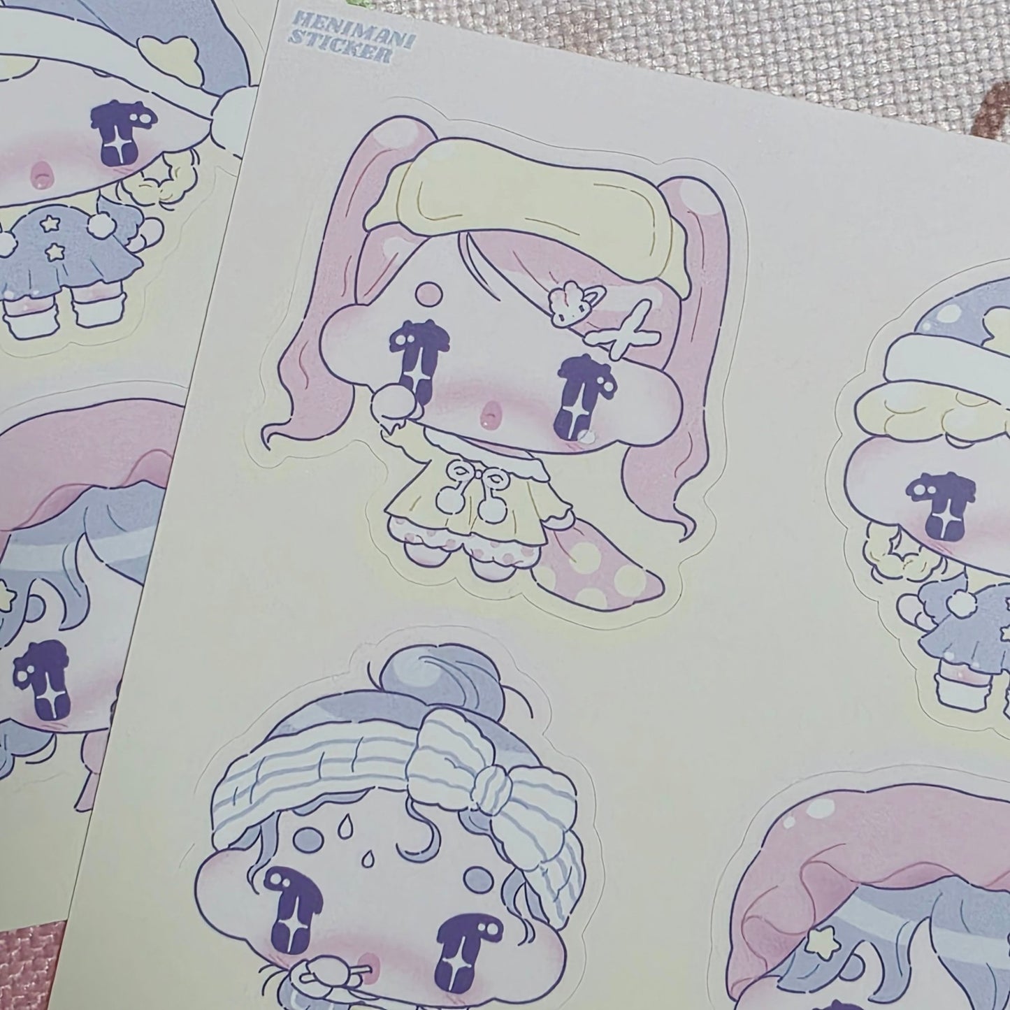[HM30] NEW Henimani 'Baby OOTD 1/2/3' Sticker Sheet (options) - Henimani_HM30S1 - 1_korean_sticker_stationery
