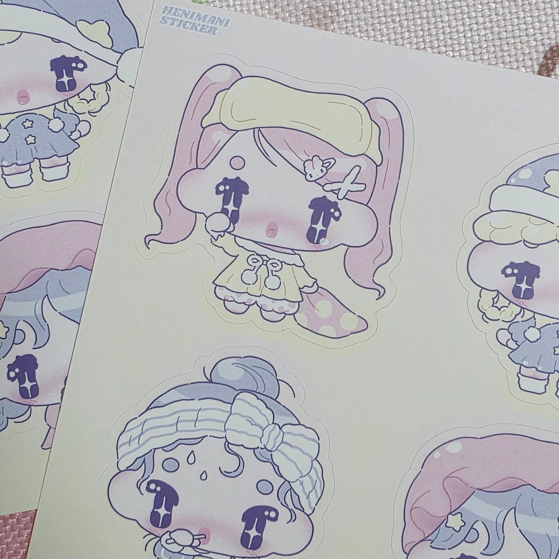 [HM30] NEW Henimani 'Baby OOTD 1/2/3' Sticker Sheet (options) - Henimani_HM30S1 - 1_korean_sticker_stationery