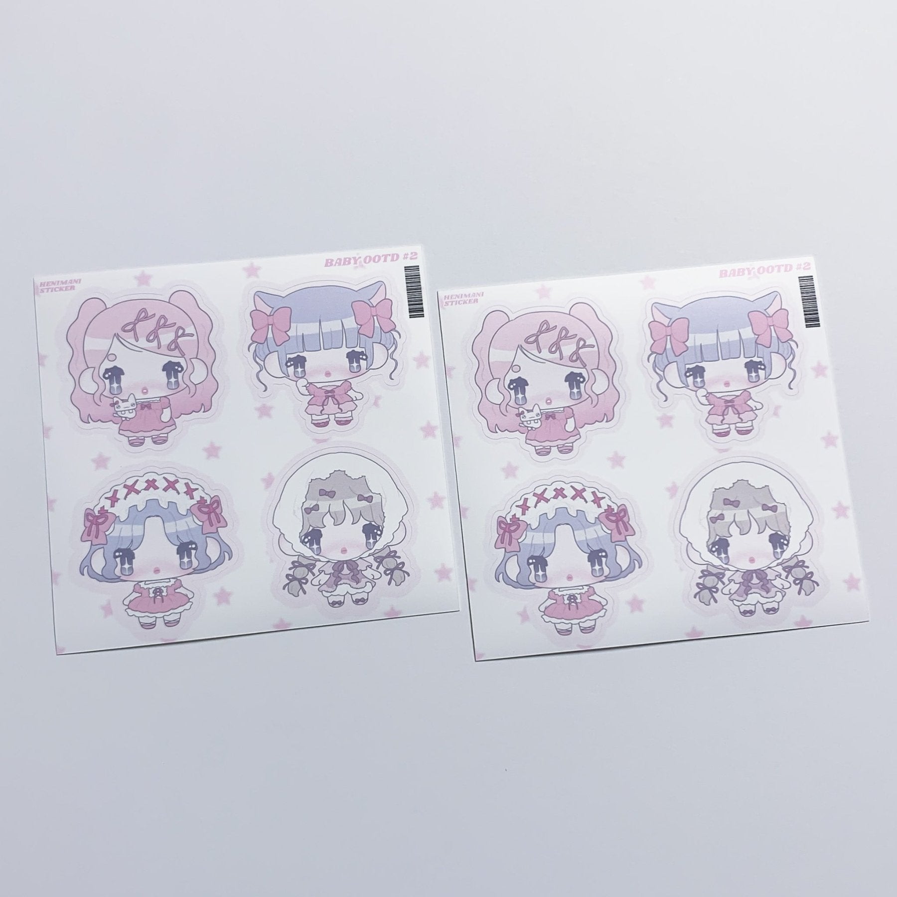 [HM30] NEW Henimani 'Baby OOTD 1/2/3' Sticker Sheet (options) - Henimani_HM30S2 - 2_korean_sticker_stationery