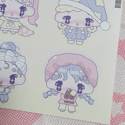 [HM30] NEW Henimani 'Baby OOTD 1/2/3' Sticker Sheet (options) - Henimani_HM30S1 - 1_korean_sticker_stationery