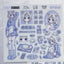 [HM31] NEW Henimani 'Moon & Stars at Dawn/Beware of Cold' Sticker Sheet (options) - Henimani_HM31S2 - Beware of Cold_korean_sticker_stationery