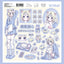 [HM31] NEW Henimani 'Moon & Stars at Dawn/Beware of Cold' Sticker Sheet (options) - Henimani_HM31S2 - Beware of Cold_korean_sticker_stationery