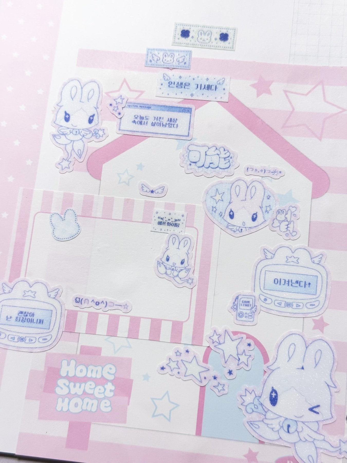 [HM34] NEW Henimani 'You Can Do It!' Sticker Sheet - Henimani__korean_sticker_stationery