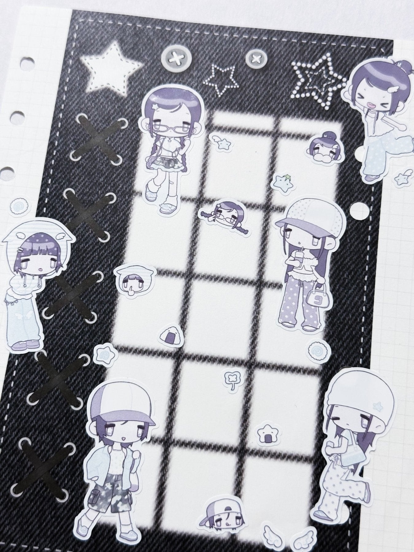 [HM35] NEW Henimani 'OOTD 36/37/38' Sticker Sheet (options) - Henimani_HM35S1 - 36_korean_sticker_stationery
