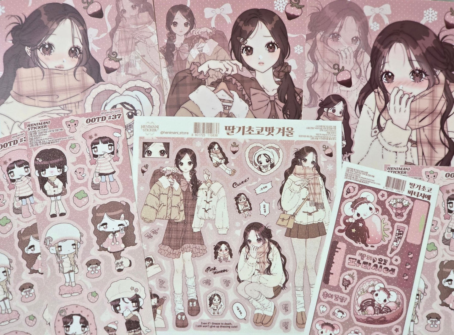 [HM35] NEW Henimani 'OOTD 36/37/38' Sticker Sheet (options) - Henimani_HM35S2 - 37_korean_sticker_stationery