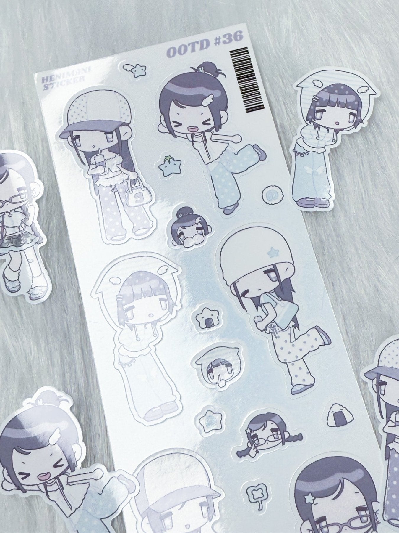 [HM35] NEW Henimani 'OOTD 36/37/38' Sticker Sheet (options) - Henimani_HM35S1 - 36_korean_sticker_stationery