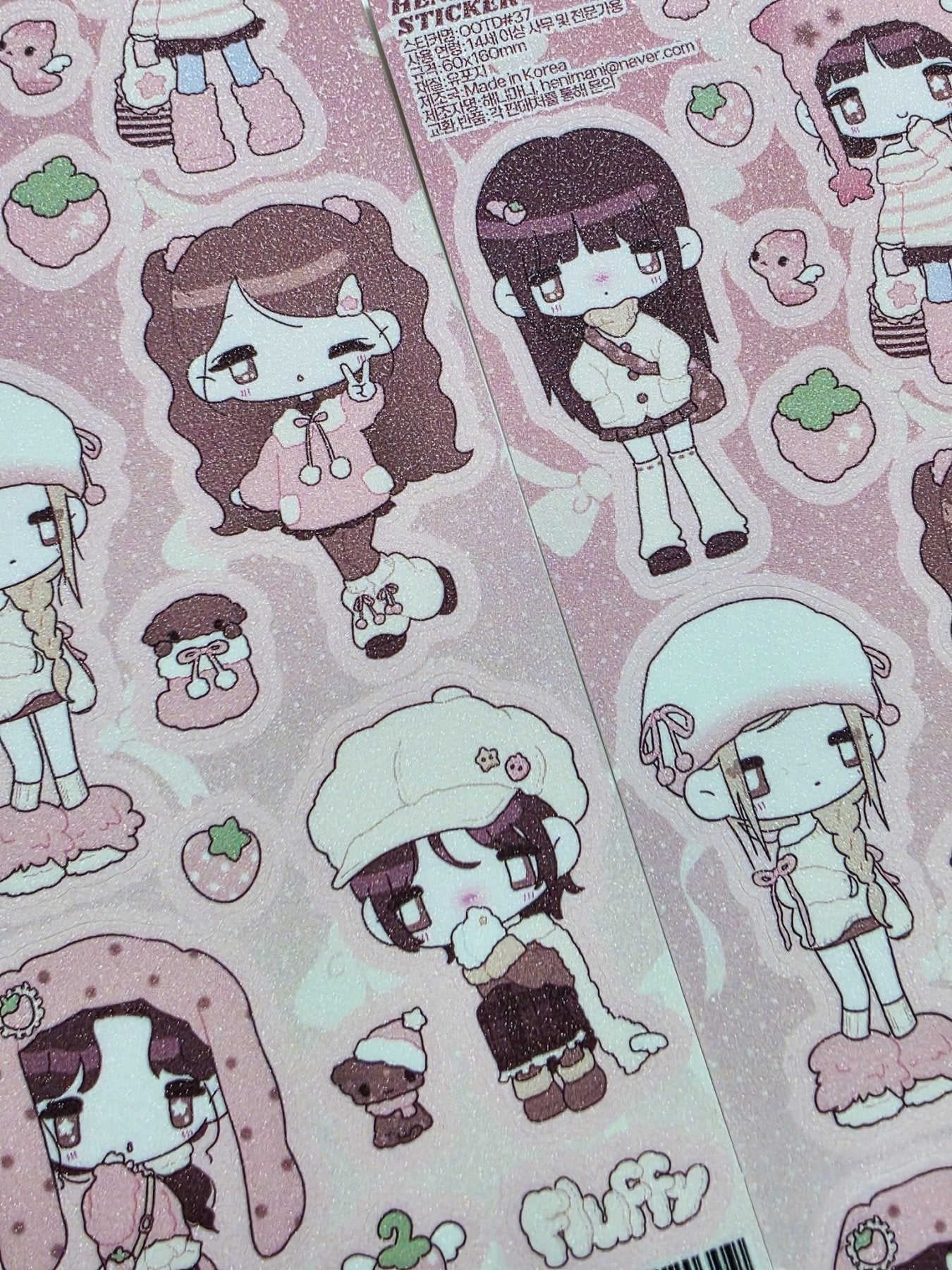 [HM35] NEW Henimani 'OOTD 36/37/38' Sticker Sheet (options) - Henimani_HM35S2 - 37_korean_sticker_stationery