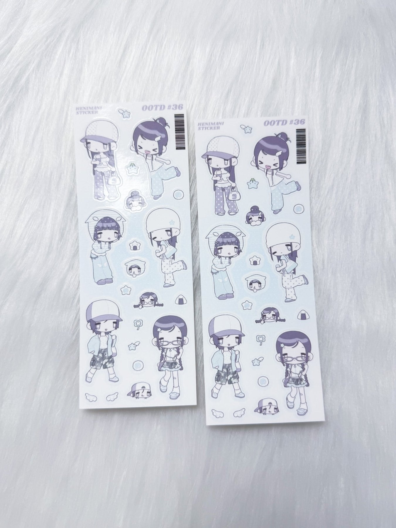 [HM35] NEW Henimani 'OOTD 36/37/38' Sticker Sheet (options) - Henimani_HM35S1 - 36_korean_sticker_stationery