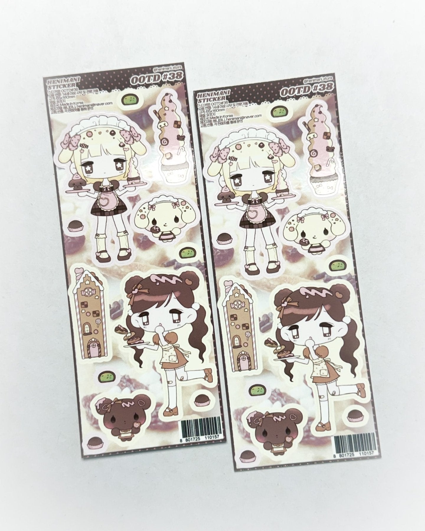[HM35] NEW Henimani 'OOTD 36/37/38' Sticker Sheet (options) - Henimani_HM35S3 - 38_korean_sticker_stationery