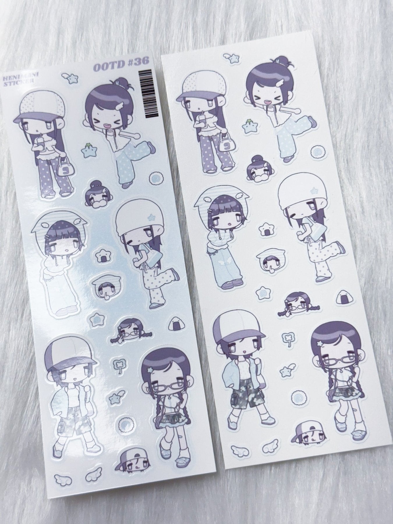 [HM35] NEW Henimani 'OOTD 36/37/38' Sticker Sheet (options) - Henimani_HM35S1 - 36_korean_sticker_stationery