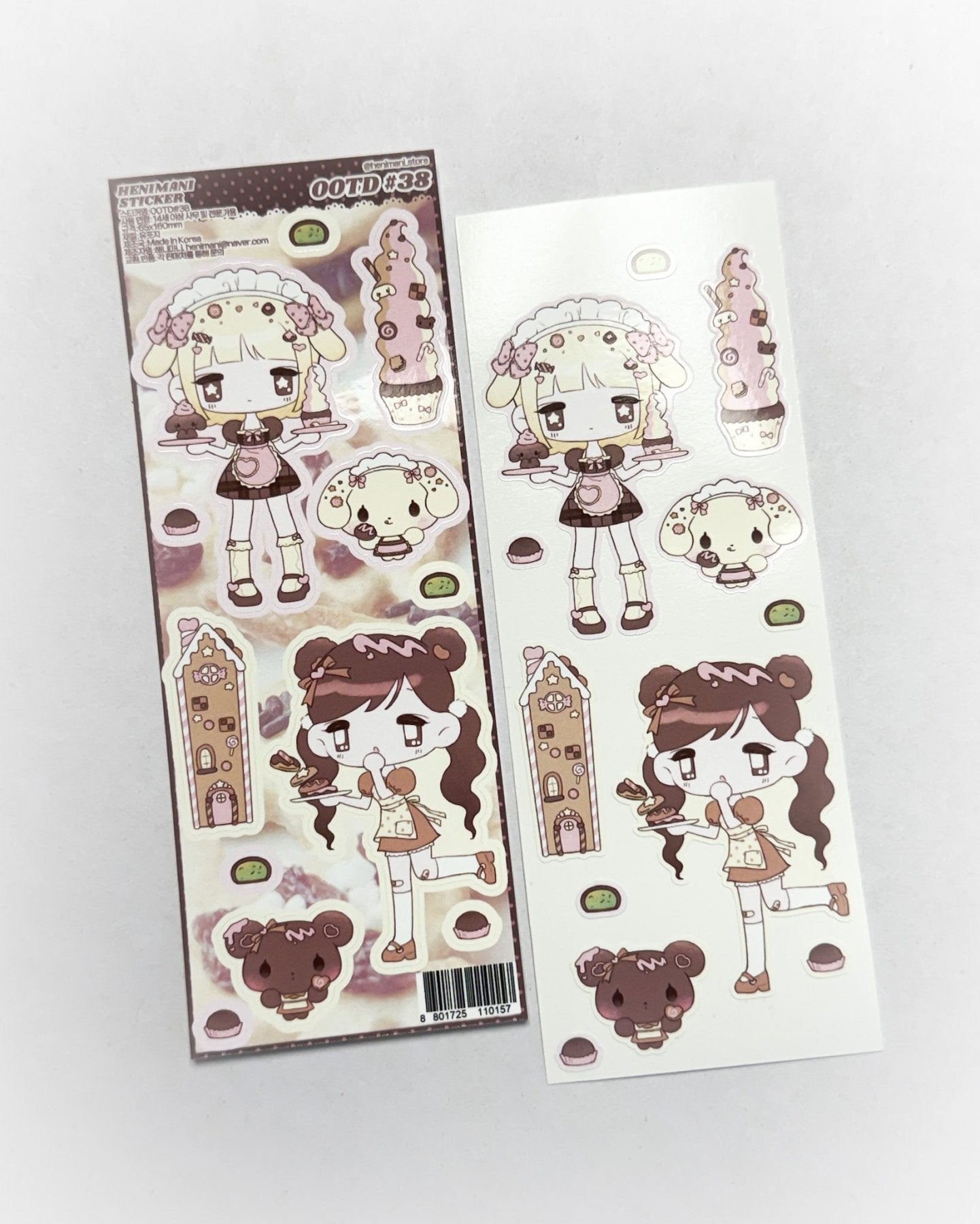 [HM35] NEW Henimani 'OOTD 36/37/38' Sticker Sheet (options) - Henimani_HM35S3 - 38_korean_sticker_stationery