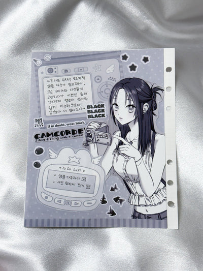 [HM37] NEW Henimani 'GRAY Matte Memo Sticker Pack' - Henimani__korean_sticker_stationery