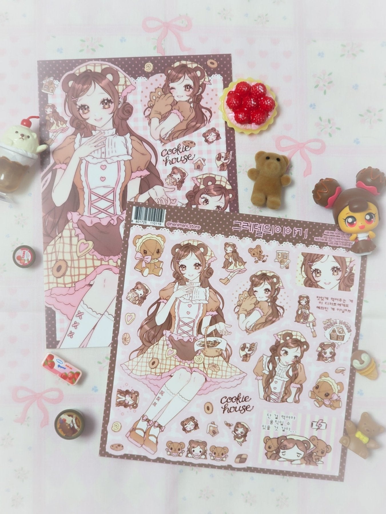 [HM46] NEW Henimani 'Hansel's Story/Gretel's Story' Sticker Sheet (options) - Henimani_HM46S2 - Gratel's Story_korean_sticker_stationery