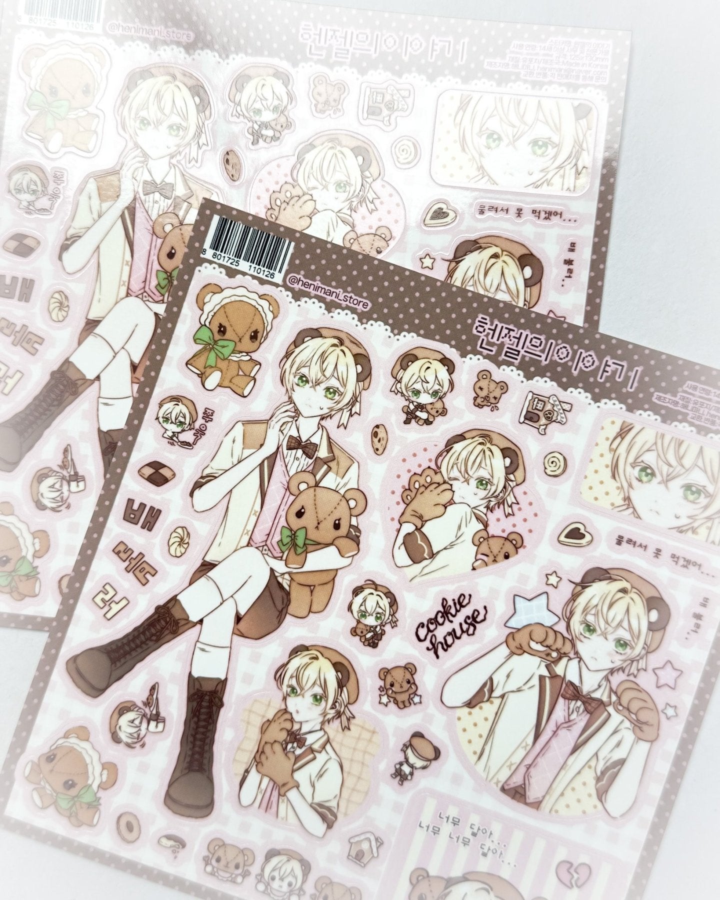 [HM46] NEW Henimani 'Hansel's Story/Gretel's Story' Sticker Sheet (options) - Henimani_HM46S1 - Hansel's Story_korean_sticker_stationery
