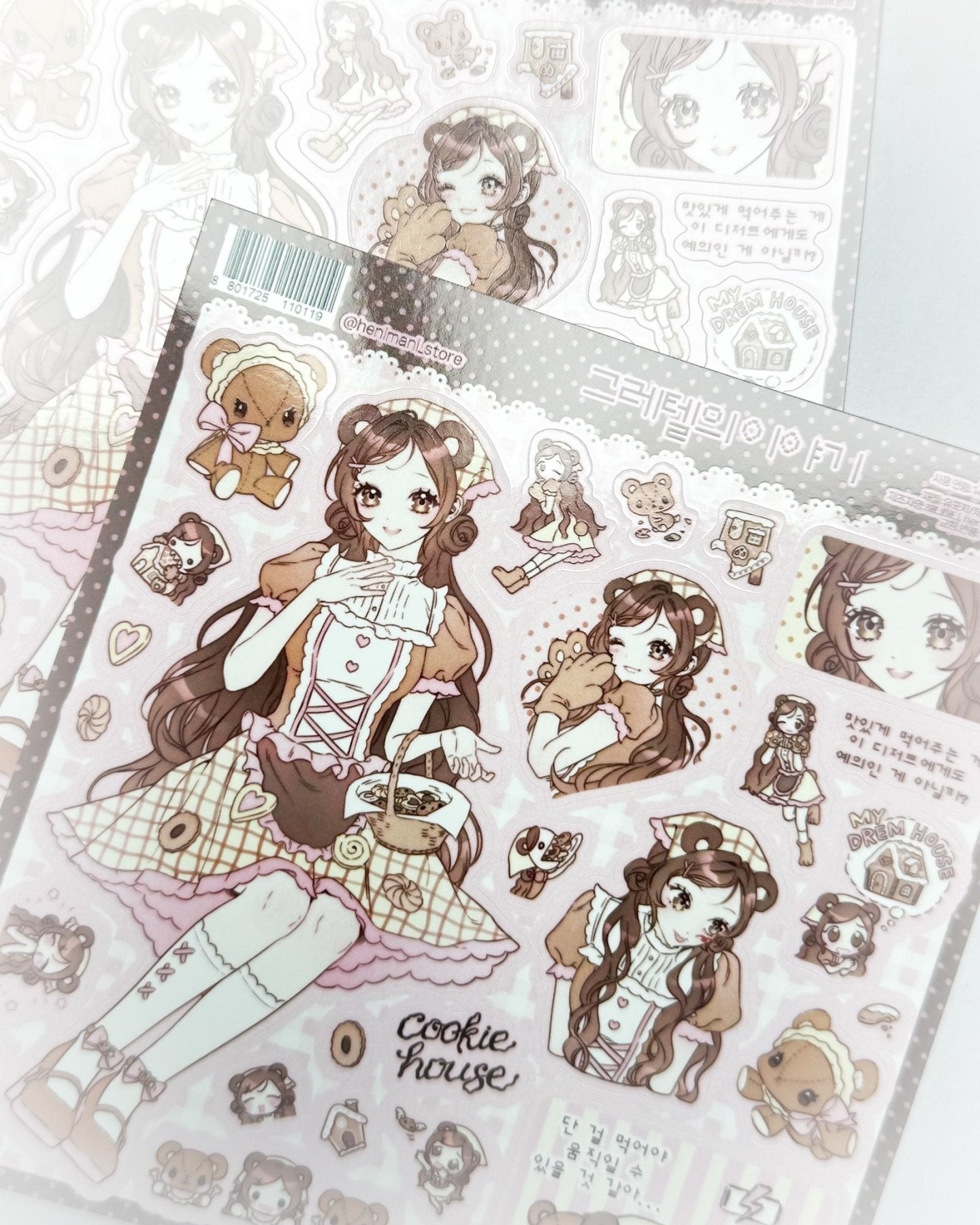 [HM46] NEW Henimani 'Hansel's Story/Gretel's Story' Sticker Sheet (options) - Henimani_HM46S2 - Gratel's Story_korean_sticker_stationery