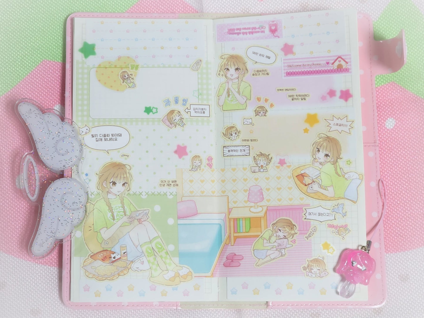 [HM47] NEW Henimani 'Binge - Watching Time' Sticker Sheet - Henimani__korean_sticker_stationery