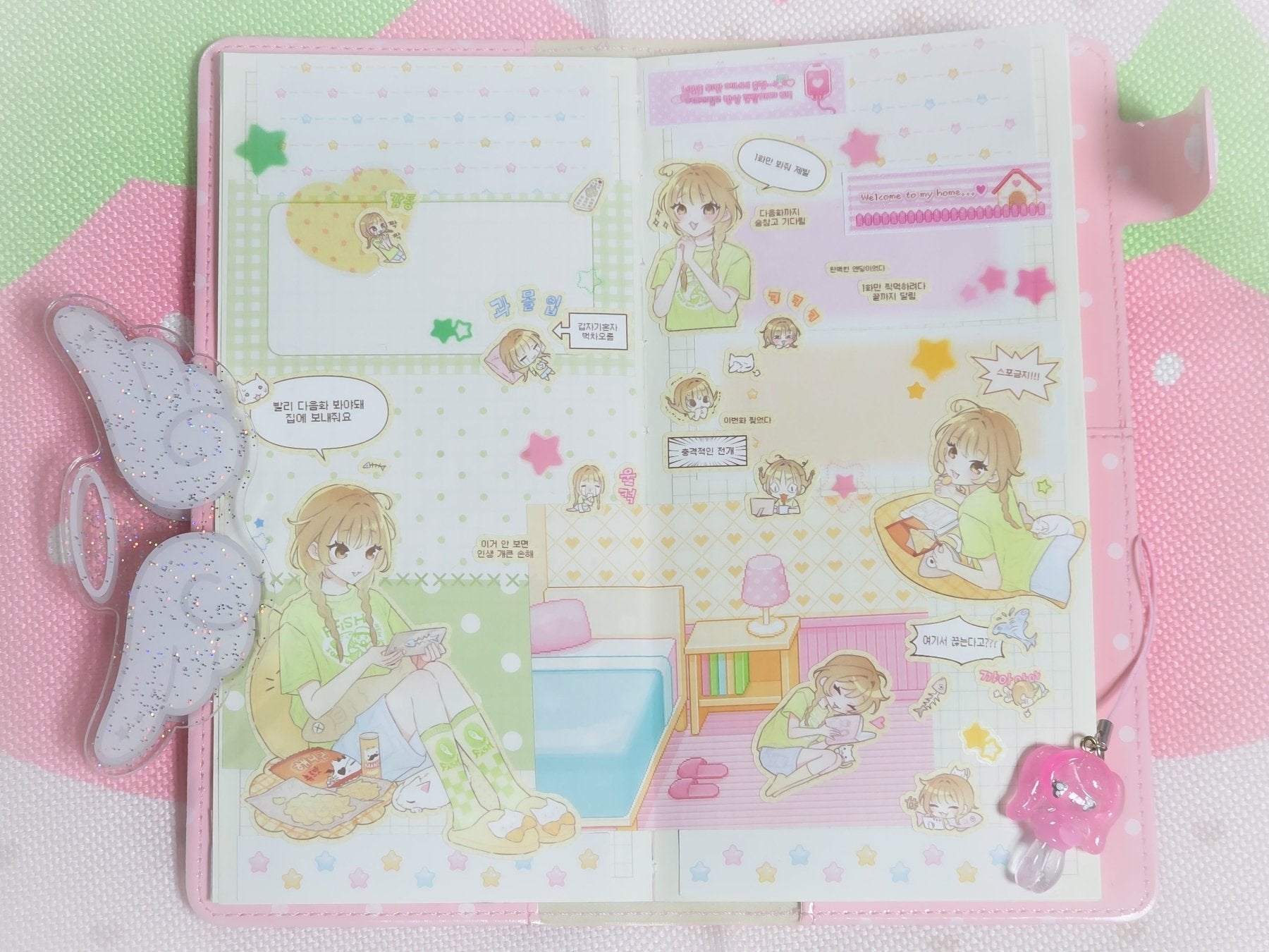 [HM47] NEW Henimani 'Binge - Watching Time' Sticker Sheet - Henimani__korean_sticker_stationery