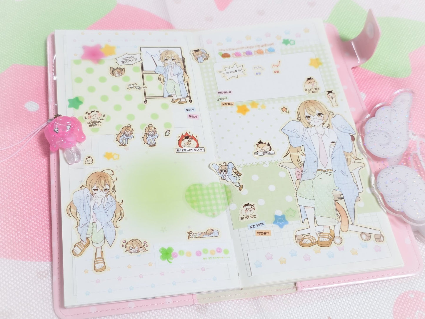 [HM48] NEW Henimani 'No FOMO Trading' Sticker Sheet - Henimani__korean_sticker_stationery