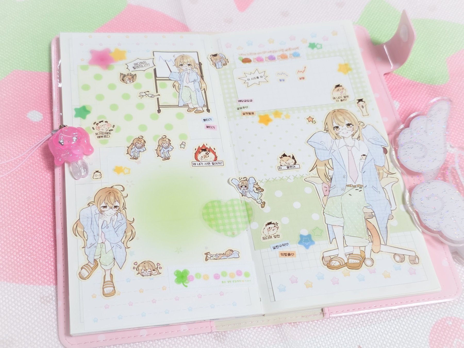 [HM48] NEW Henimani 'No FOMO Trading' Sticker Sheet - Henimani__korean_sticker_stationery