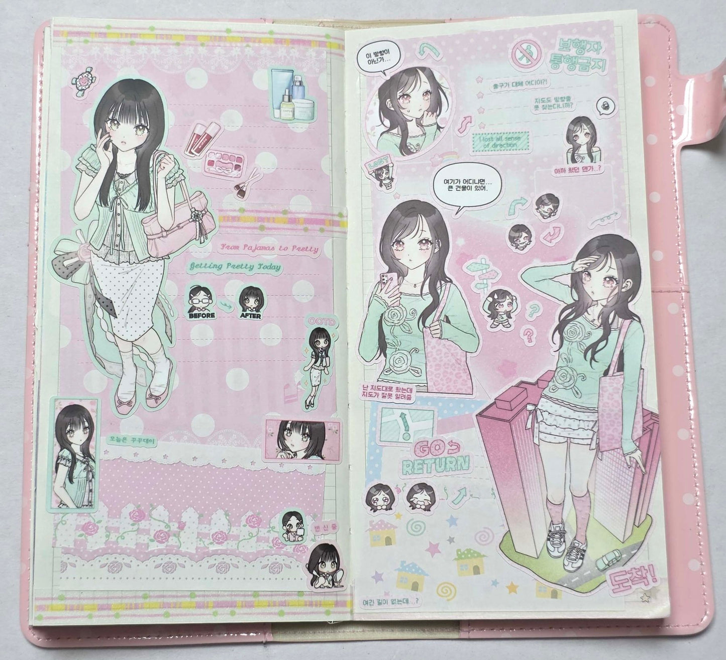[HM51] NEW Henimani 'Glow Up Day' Sticker Sheet -Henimani__korean_sticker_stationery
