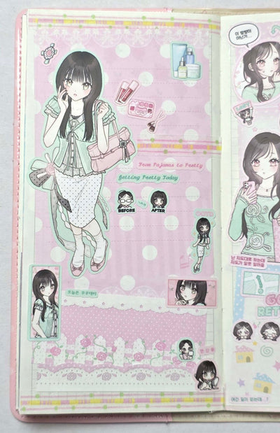 [HM51] NEW Henimani 'Glow Up Day' Sticker Sheet -Henimani__korean_sticker_stationery