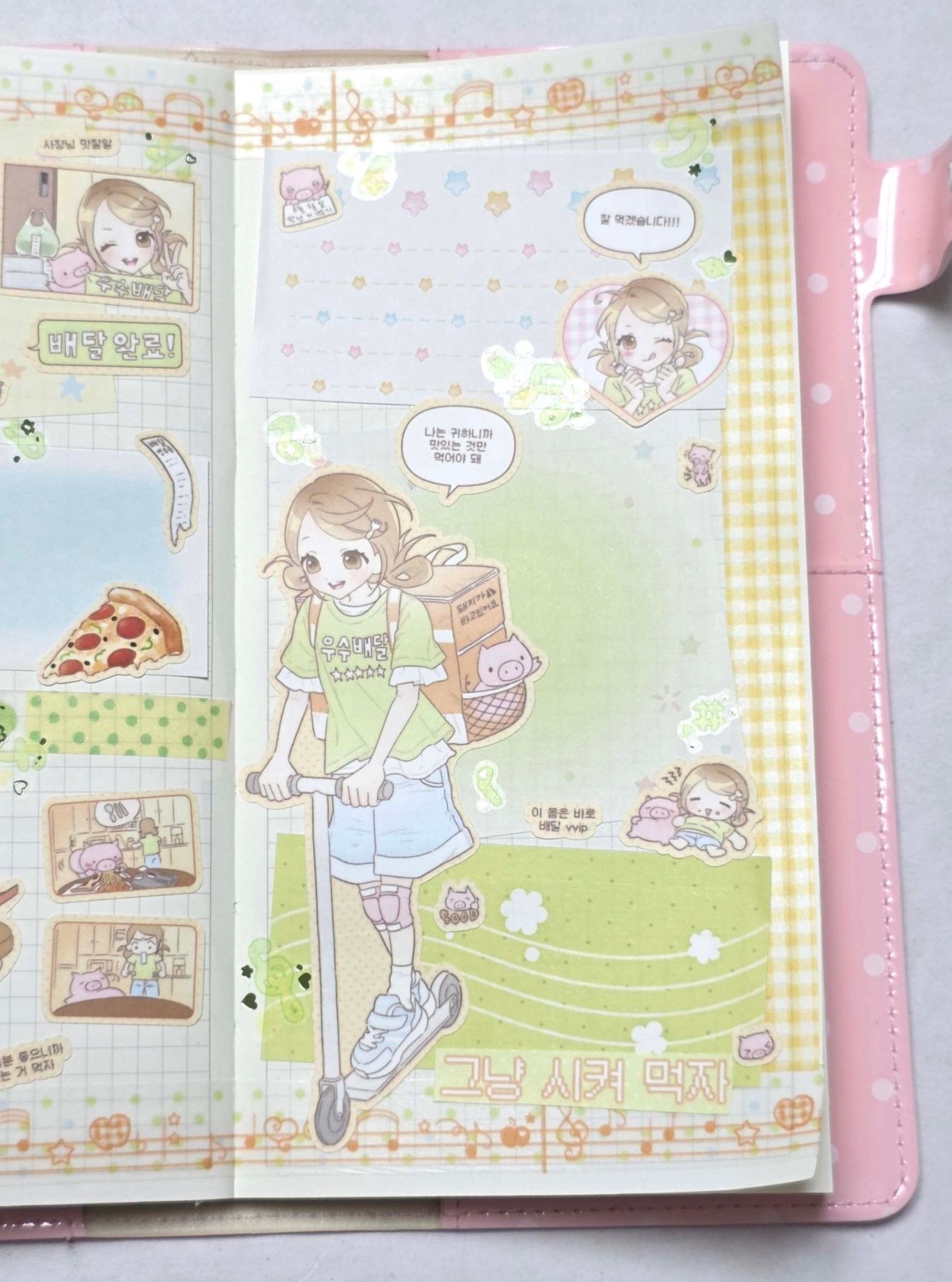 [HM53] NEW Henimani 'Let’s Just Order In' Sticker Sheet -Henimani__korean_sticker_stationery