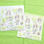[HM54] NEW Henimani 'Melon Mood' Sticker Sheet -Henimani__korean_sticker_stationery